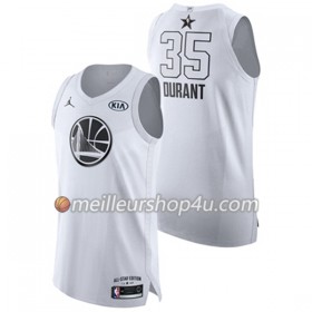 Maillot Basket Homme Golden State Warriors Kevin Durant 35 2018 All Star Jordan Brand Blanc Swingman